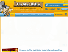 Tablet Screenshot of madhattersjokeshop.com